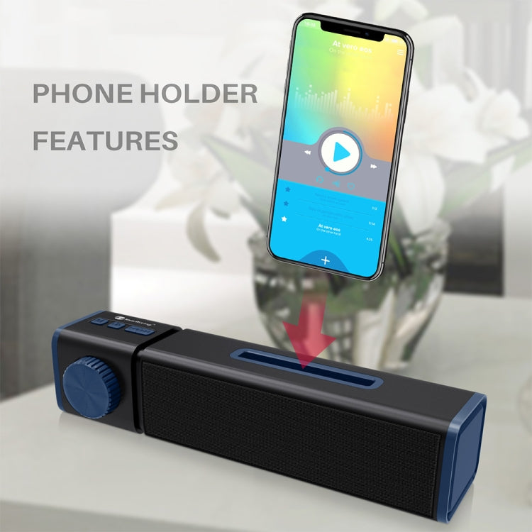 New Rixing NR4023 TWS Wireless Stereo Bluetooth Speaker, Support TF Card & MP3 & FM & Hands-free Call & 3.5mm AUX(Black) - Desktop Speaker by NewRixing | Online Shopping South Africa | PMC Jewellery | Buy Now Pay Later Mobicred