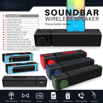 New Rixing NR4023 TWS Wireless Stereo Bluetooth Speaker, Support TF Card & MP3 & FM & Hands-free Call & 3.5mm AUX(Black) - Desktop Speaker by NewRixing | Online Shopping South Africa | PMC Jewellery | Buy Now Pay Later Mobicred