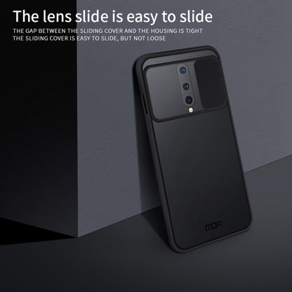 For OnePlus 8 MOFI Xing Dun Series Translucent Frosted PC + TPU Privacy Anti-glare Shockproof All-inclusive Protective Case(Black) - OnePlus Cases by MOFI | Online Shopping South Africa | PMC Jewellery