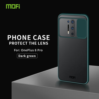 For OnePlus 8 Pro MOFI Xing Dun Series Translucent Frosted PC + TPU Privacy Anti-glare Shockproof All-inclusive Protective Case(Green) - OnePlus Cases by MOFI | Online Shopping South Africa | PMC Jewellery