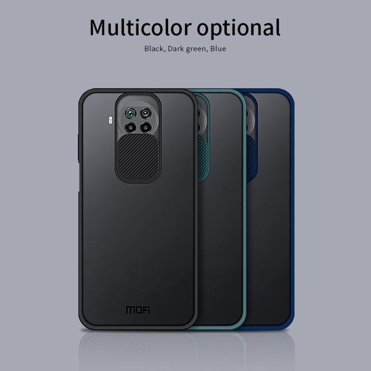 For Xiaomi Mi 10T Lite MOFI Xing Dun Series Translucent Frosted PC + TPU Privacy Anti-glare Shockproof All-inclusive Protective Case(Blue) - Xiaomi Cases by MOFI | Online Shopping South Africa | PMC Jewellery