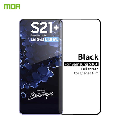 For Samsung Galaxy S21+ 5G MOFI 9H 2.5D Full Screen Tempered Glass Film(Black) - Galaxy Tempered Glass by MOFI | Online Shopping South Africa | PMC Jewellery