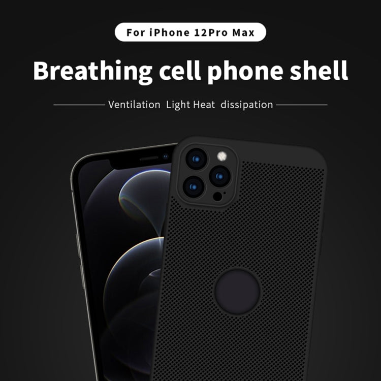 For iPhone 12 Pro Max MOFi Honeycomb Texture Breathable PC Shockproof Protective Back Cover Case(Red) - iPhone 12 Pro Max Cases by MOFI | Online Shopping South Africa | PMC TechLife