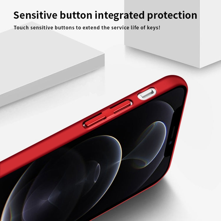 For iPhone 12 Pro MOFi Honeycomb Texture Breathable PC Shockproof Protective Back Cover Case(Rose Gold) - iPhone 12 / 12 Pro Cases by MOFI | Online Shopping South Africa | PMC TechLife