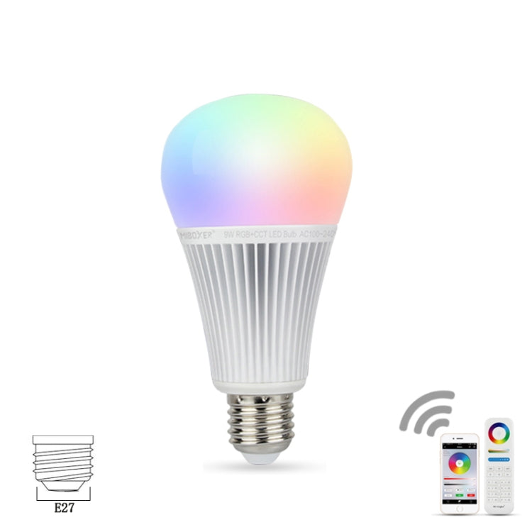 FUT012 E27 9W RGB + CCT LED Bulb Light 100V-240V Full Color Remote Control Smart Bulb WiFi 2.4G Wireless - Smart Light Bulbs by PMC TechLife | Online Shopping South Africa | PMC TechLife | Buy Now Pay Later Mobicred