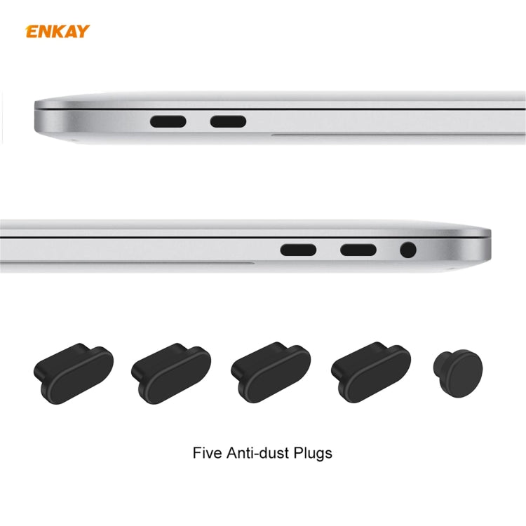 ENKAY 3 in 1 Matte Laptop Protective Case + EU Version TPU Keyboard Film + Anti-dust Plugs Set for MacBook Pro 13.3 inch A1706 / A1989 / A2159 (with Touch Bar)(Cyan) - MacBook Pro Cases by ENKAY | Online Shopping South Africa | PMC Jewellery | Buy Now Pay Later Mobicred