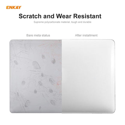 ENKAY 3 in 1 Crystal Laptop Protective Case + EU Version TPU Keyboard Film + Anti-dust Plugs Set for MacBook Pro 13.3 inch A1708 (without Touch Bar)(Orange) - MacBook Pro Cases by ENKAY | Online Shopping South Africa | PMC Jewellery | Buy Now Pay Later Mobicred