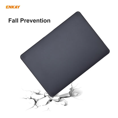 ENKAY 3 in 1 Matte Laptop Protective Case + EU Version TPU Keyboard Film + Anti-dust Plugs Set for MacBook Pro 13.3 inch A1708 (without Touch Bar)(Orange) - MacBook Pro Cases by ENKAY | Online Shopping South Africa | PMC Jewellery | Buy Now Pay Later Mobicred