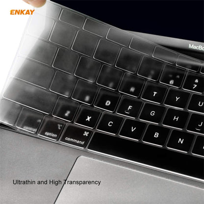 ENKAY 3 in 1 Matte Laptop Protective Case + US Version TPU Keyboard Film + Anti-dust Plugs Set for MacBook Pro 15.4 inch A1707 & A1990 (with Touch Bar)(White) - MacBook Pro Cases by ENKAY | Online Shopping South Africa | PMC Jewellery | Buy Now Pay Later Mobicred