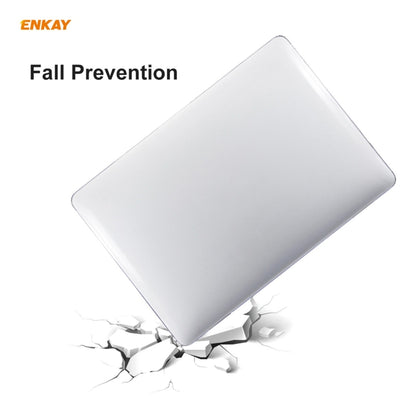 ENKAY 3 in 1 Crystal Laptop Protective Case + US Version TPU Keyboard Film + Anti-dust Plugs Set for MacBook Air 13.3 inch A1932 (2018)(Transparent) - MacBook Air Cases by WIWU | Online Shopping South Africa | PMC Jewellery | Buy Now Pay Later Mobicred