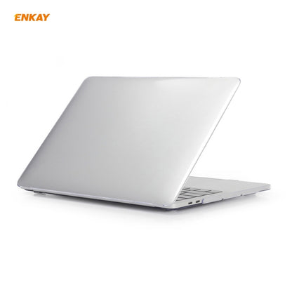 ENKAY 3 in 1 Crystal Laptop Protective Case + EU Version TPU Keyboard Film + Anti-dust Plugs Set for MacBook Pro 16 inch A2141 (with Touch Bar)(Transparent) - MacBook Pro Cases by ENKAY | Online Shopping South Africa | PMC Jewellery | Buy Now Pay Later Mobicred