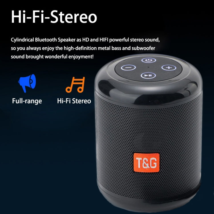 T&G TG519 TWS HiFi Portable Bluetooth Speaker Subwoofer Outdoor Wireless Column Speakers Support TF Card / FM / 3.5mm AUX / U Disk / Hands-free Call(Red) - Desktop Speaker by T&G | Online Shopping South Africa | PMC Jewellery | Buy Now Pay Later Mobicred