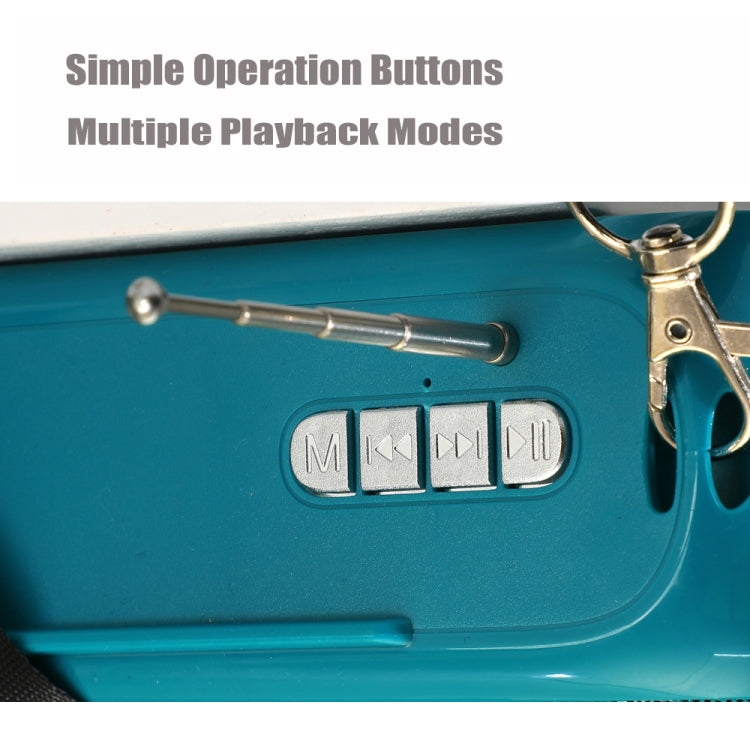 T&G TG613 TWS Solar Portable Bluetooth Speakers with LED Flashlight, Support TF Card / FM / AUX / U Disk(Dark Green) - free shipping - PMC Jewellery - Order now!