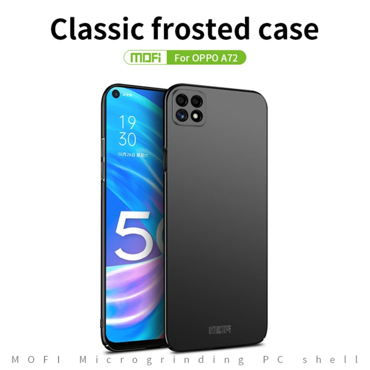 For OPPO A72 MOFI Frosted PC Ultra-thin Hard Case(Red) - OPPO Cases by MOFI | Online Shopping South Africa | PMC Jewellery