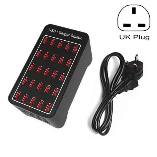 150W 25 USB Ports Fast Charger Station Smart Charger, AC 110-240V, Plug Size:UK Plug - Multifunction Charger by PMC Jewellery | Online Shopping South Africa | PMC Jewellery | Buy Now Pay Later Mobicred