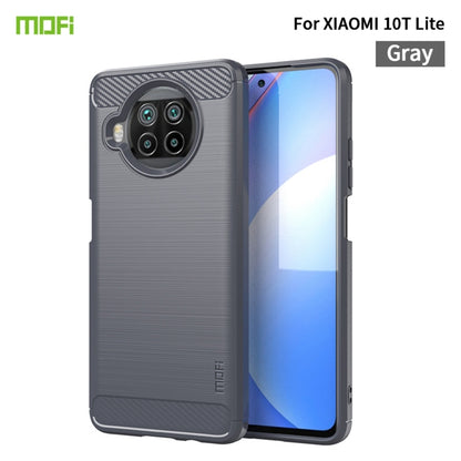 For Xiaomi Mi 10T Lite /Mi 10i 5G / Note 9 Pro 5G MOFI Gentleness Series Brushed Texture Carbon Fiber Soft TPU Case(Grey) - Xiaomi Cases by MOFI | Online Shopping South Africa | PMC Jewellery