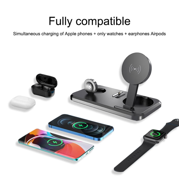 UV-06 3 in 1 Double Folding Wireless Charger for iPhone & Watch & Airpods - Wireless Charger by PMC Jewellery | Online Shopping South Africa | PMC Jewellery