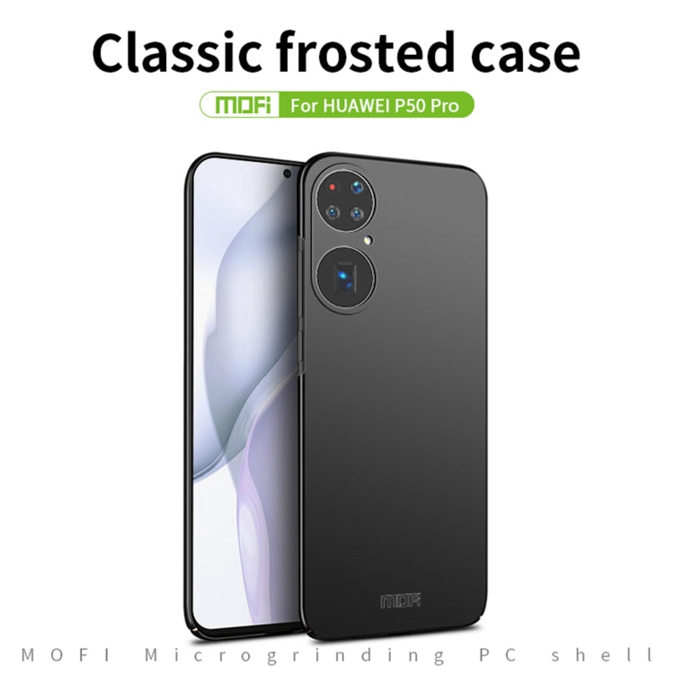 For Huawei P50 Pro MOFI Frosted PC Ultra-thin Hard Case(Red) - Huawei Cases by MOFI | Online Shopping South Africa | PMC TechLife | Buy Now Pay Later Mobicred