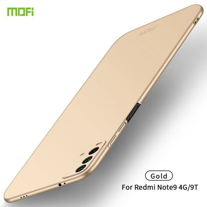 For Xiaomi Redmi 9T / Note9 4G / 9 Power MOFI Frosted PC Ultra-thin Hard Case(Gold) - Xiaomi Cases by MOFI | Online Shopping South Africa | PMC Jewellery