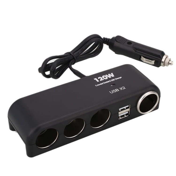 Car Charger Vehicle Auto Splitter Car Cigarette Lighter Socket & Dual USB Ports Socket Adapter - Cigar Socket by PMC Jewellery | Online Shopping South Africa | PMC Jewellery | Buy Now Pay Later Mobicred