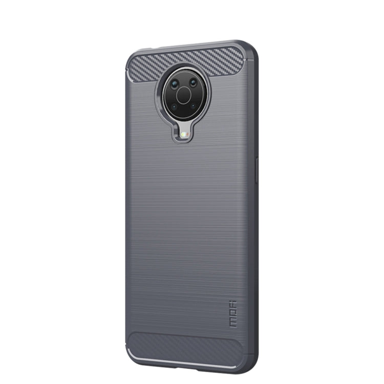 For Nokia G10 / G20 / 6.3 MOFI Gentleness Series Brushed Texture Carbon Fiber Soft TPU Case(Gray) - Nokia Cases by MOFI | Online Shopping South Africa | PMC Jewellery