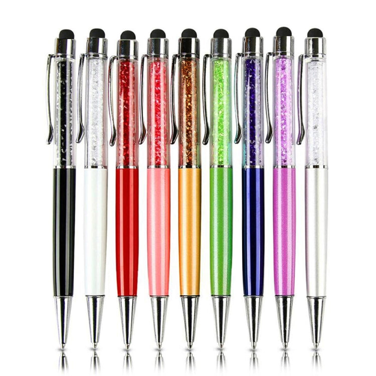 AT-22  2 in 1 Universal Flash Diamond Decoration Capacitance Pen Stylus Ballpoint Pen(Black) - Stylus Pen by PMC Jewellery | Online Shopping South Africa | PMC Jewellery | Buy Now Pay Later Mobicred