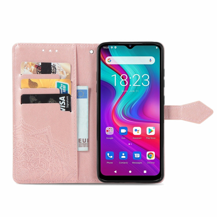 For Doogee X96 Pro Mandala Flower Embossed Horizontal Flip Leather Case with Holder & Three Card Slots & Wallet & Lanyard(Rose Gold) - More Brand by PMC Jewellery | Online Shopping South Africa | PMC Jewellery | Buy Now Pay Later Mobicred