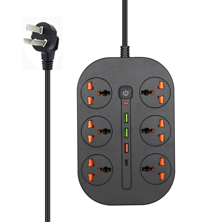 T21 PD3.0 + QC3.0 Multi-Hole Socket Plug 3000W High Power Socket, AU Plug(Black) - Extension Socket by PMC Jewellery | Online Shopping South Africa | PMC Jewellery | Buy Now Pay Later Mobicred