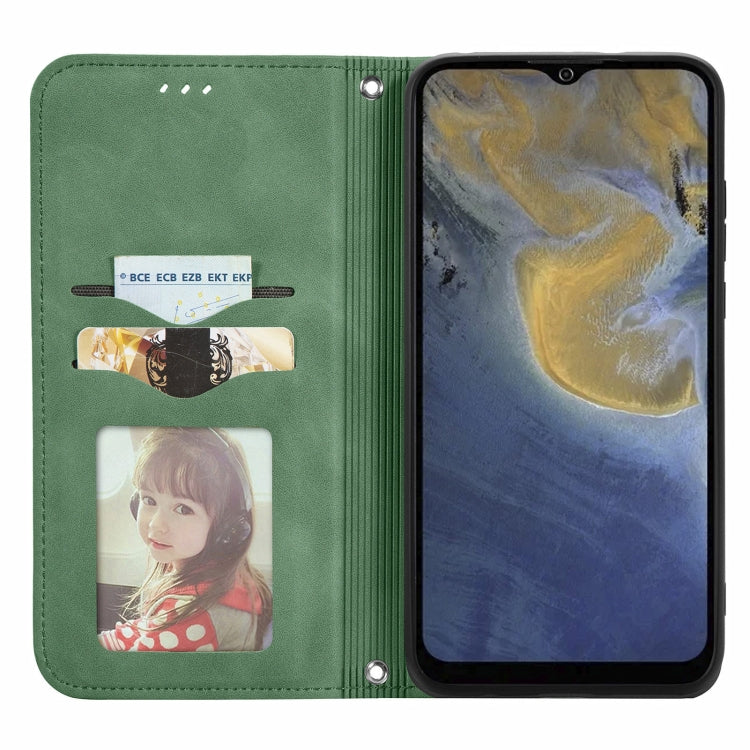 For ZTE A51 Retro Skin Feel Business Magnetic Horizontal Flip Leather Case with Holder & Card Slots & Wallet & Photo Frame(Green) - ZTE Cases by PMC Jewellery | Online Shopping South Africa | PMC Jewellery | Buy Now Pay Later Mobicred