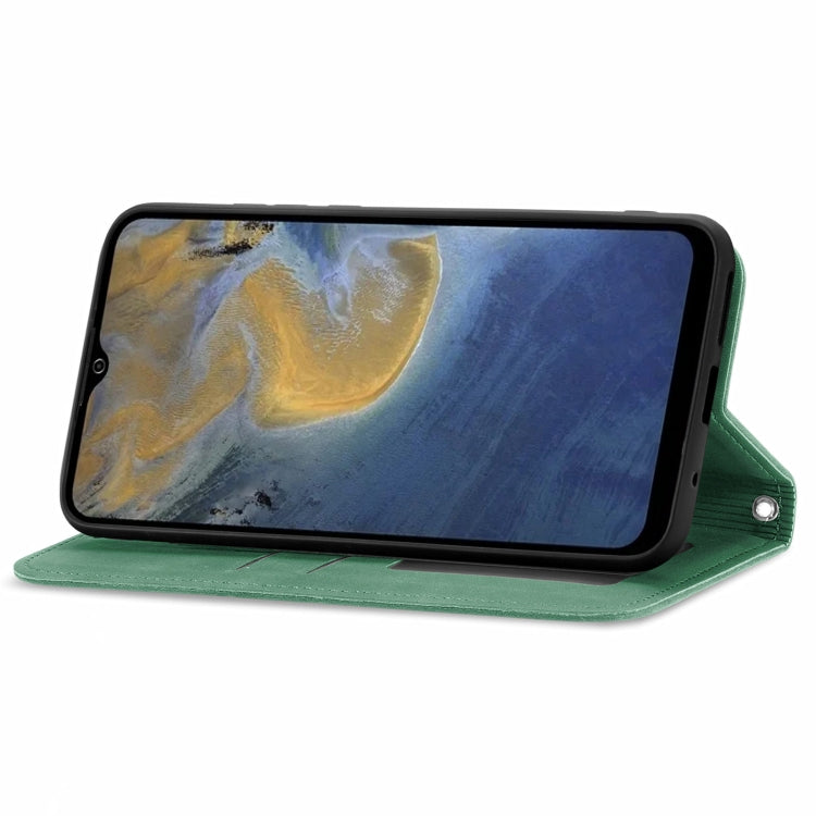 For ZTE A51 Retro Skin Feel Business Magnetic Horizontal Flip Leather Case with Holder & Card Slots & Wallet & Photo Frame(Green) - ZTE Cases by PMC Jewellery | Online Shopping South Africa | PMC Jewellery | Buy Now Pay Later Mobicred