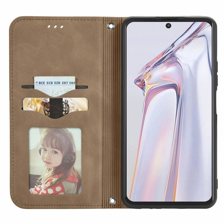 For Blackview A100 Retro Skin Feel Business Magnetic Horizontal Flip Leather Case with Holder & Card Slots & Wallet & Photo Frame(Brwon) - More Brand by PMC Jewellery | Online Shopping South Africa | PMC Jewellery | Buy Now Pay Later Mobicred