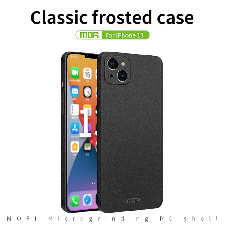 For iPhone 13 MOFI Fandun Series Frosted PC Ultra-thin All-inclusive Protective Case(Grey) - free shipping - PMC TechLife - Order now!