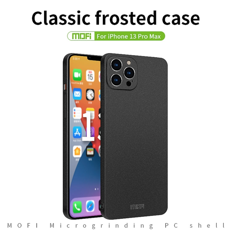 For iPhone 13 Pro Max MOFI Fandun Series Frosted PC Ultra-thin All-inclusive Protective Case (Green) - iPhone 13 Pro Max Cases by MOFI | Online Shopping South Africa | PMC Jewellery