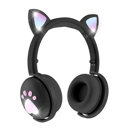 BK9 HiFi 7.1 Surround Sound Cat Claw Luminous Cat Ear Bluetooth Gaming Headset with Mic(Black) - Multimedia Headset by PMC Jewellery | Online Shopping South Africa | PMC Jewellery | Buy Now Pay Later Mobicred