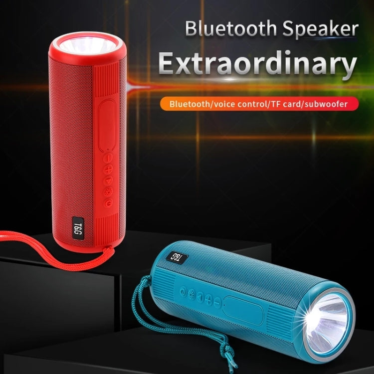 T&G TG635 Portable Outdoor Waterproof Bluetooth Speaker with Flashlight Function(Green) - Waterproof Speaker by T&G | Online Shopping South Africa | PMC Jewellery | Buy Now Pay Later Mobicred