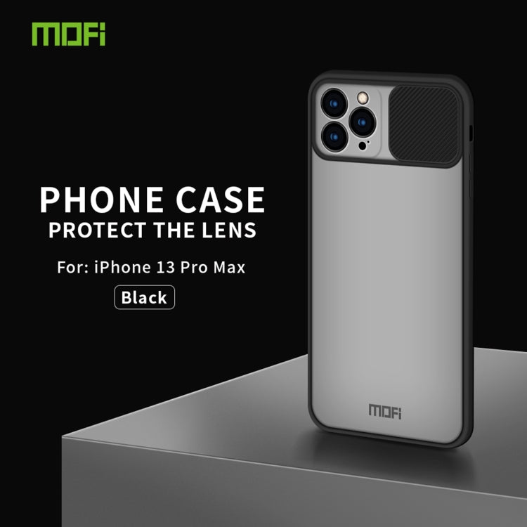 For iPhone 13 Pro Max MOFI Translucent Frosted PC + TPU Phone Case(Black) - iPhone 13 Cases by MOFI | Online Shopping South Africa | PMC Jewellery | Buy Now Pay Later Mobicred