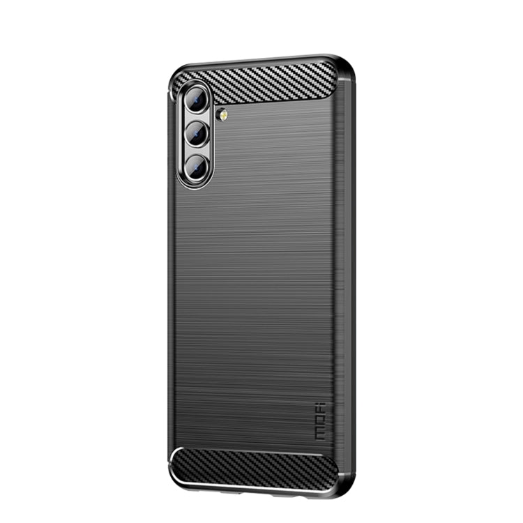 For Samsung Galaxy A13 5G MOFI Gentleness Series Brushed Texture Carbon Fiber Soft TPU Case(Black) - Galaxy Phone Cases by MOFI | Online Shopping South Africa | PMC Jewellery