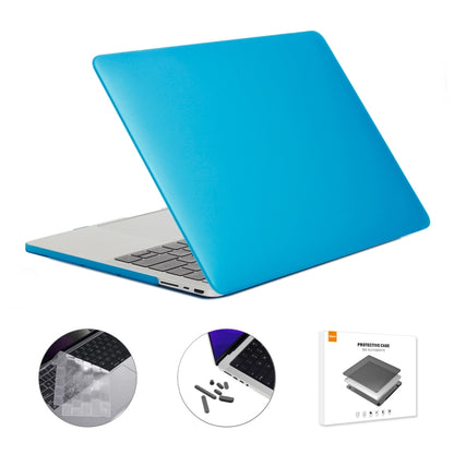 ENKAY Hat-Prince 3 in 1 Matte Laptop Protective Case + TPU Keyboard Film + Anti-dust Plugs Set for MacBook Pro 16.2 inch A2485 2021/A2880 2023, Version:US Version(Light Blue) - MacBook Pro Cases by ENKAY | Online Shopping South Africa | PMC Jewellery | Buy Now Pay Later Mobicred