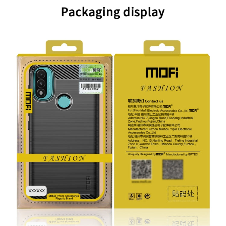 For Motorola Moto G Pure 2021 MOFI Gentleness Series Brushed Texture Carbon Fiber Soft TPU Case(Black) - Motorola Cases by MOFI | Online Shopping South Africa | PMC Jewellery