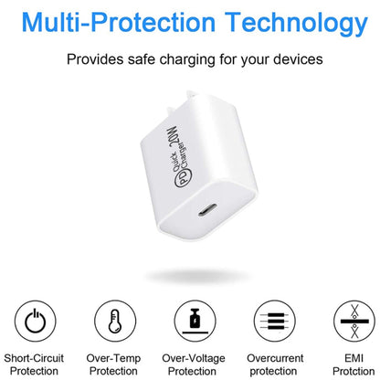 AU-20W PD USB-C / Type-C Travel Charger for Mobile Phone, AU Plug - USB Charger by PMC Jewellery | Online Shopping South Africa | PMC Jewellery | Buy Now Pay Later Mobicred