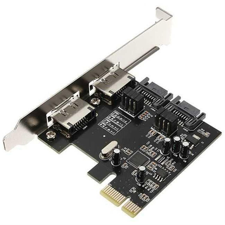 SATA PCI-E to ESATA Riser Card + SATA 3.0 6G PCIe to SATA Expansion Card - Add-on Cards by PMC Jewellery | Online Shopping South Africa | PMC Jewellery | Buy Now Pay Later Mobicred