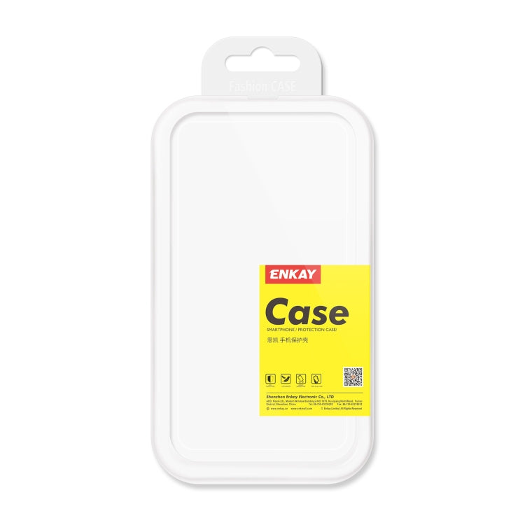 For iPhone 12 / 12 Pro ENKAY Frameless Hollow Shockproof PC Case(White) - iPhone 12 / 12 Pro Cases by ENKAY | Online Shopping South Africa | PMC Jewellery | Buy Now Pay Later Mobicred