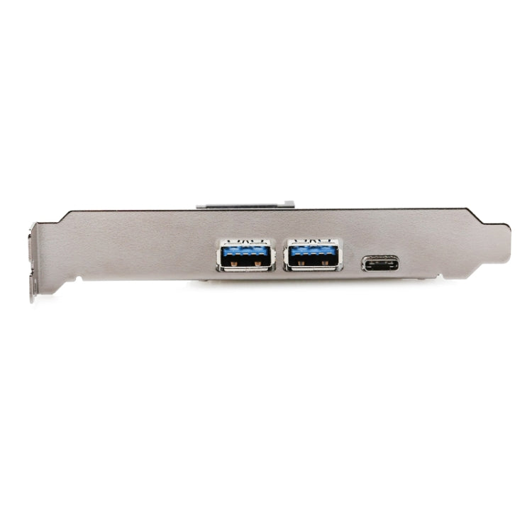 USB 3.1 Type-C PCIe to Type-C and Type A 3.0 Expansion Card USB PCI Express Riser Card - Add-on Cards by PMC Jewellery | Online Shopping South Africa | PMC Jewellery | Buy Now Pay Later Mobicred