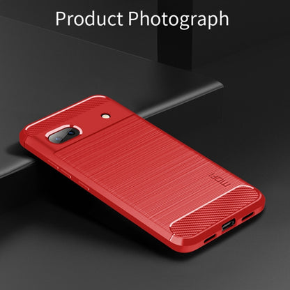 For Google Pixel 6A MOFI Gentleness Brushed Carbon Fiber Soft TPU Case(Red) - Google Cases by MOFI | Online Shopping South Africa | PMC Jewellery