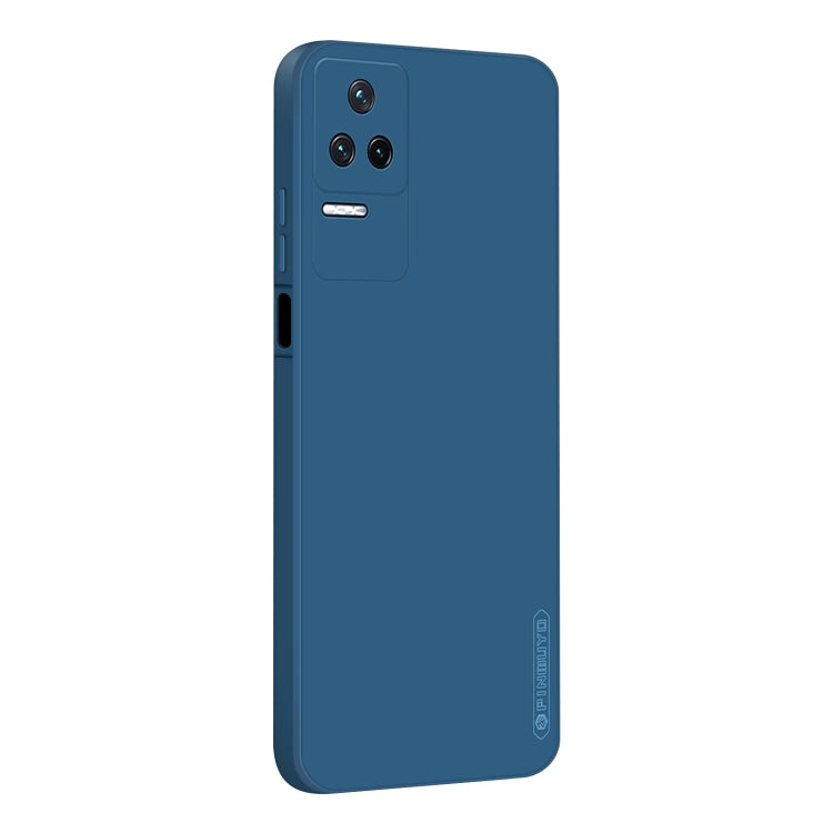 For Xiaomi Redmi K50 / K50 Pro PINWUYO Sense Series Liquid Silicone TPU Phone Case(Blue) - More Brand by PINWUYO | Online Shopping South Africa | PMC Jewellery | Buy Now Pay Later Mobicred