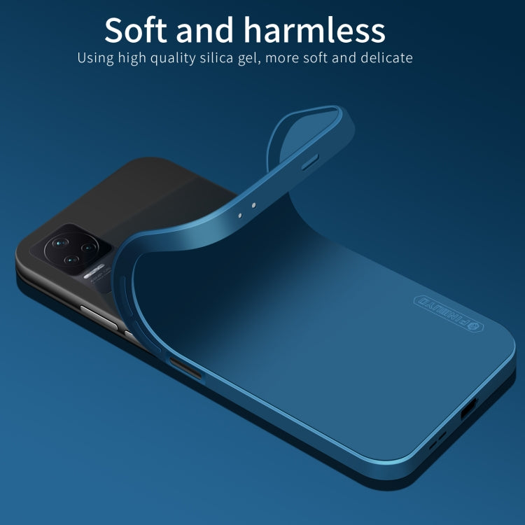 For Xiaomi Redmi K40S PINWUYO Sense Series Liquid Silicone TPU Phone Case(Blue) - More Brand by PINWUYO | Online Shopping South Africa | PMC Jewellery | Buy Now Pay Later Mobicred