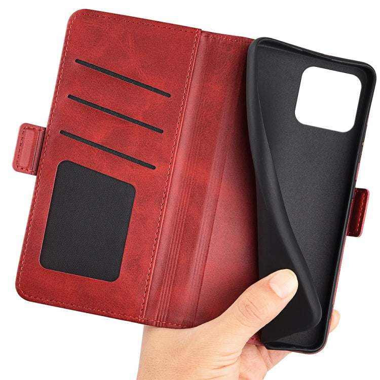 For Blackview A55 Pro Dual-side Magnetic Buckle Leather Phone Case(Red) - More Brand by PMC TechLife | Online Shopping South Africa | PMC TechLife | Buy Now Pay Later Mobicred