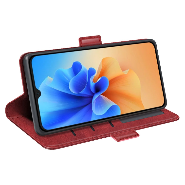 For Blackview A55 Pro Dual-side Magnetic Buckle Leather Phone Case(Red) - More Brand by PMC TechLife | Online Shopping South Africa | PMC TechLife | Buy Now Pay Later Mobicred