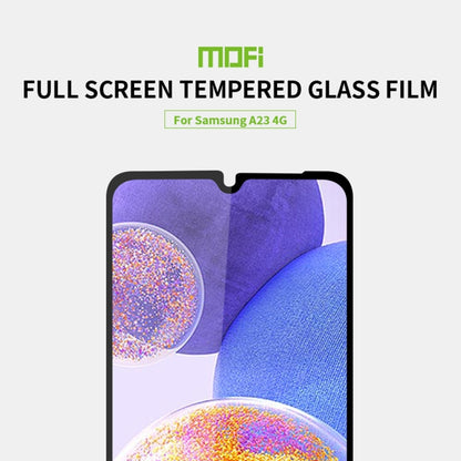 For Samsung Galaxy A23 / M23 / F23 MOFI 9H 2.5D Full Screen Tempered Glass Film(Black) -  by MOFI | Online Shopping South Africa | PMC Jewellery