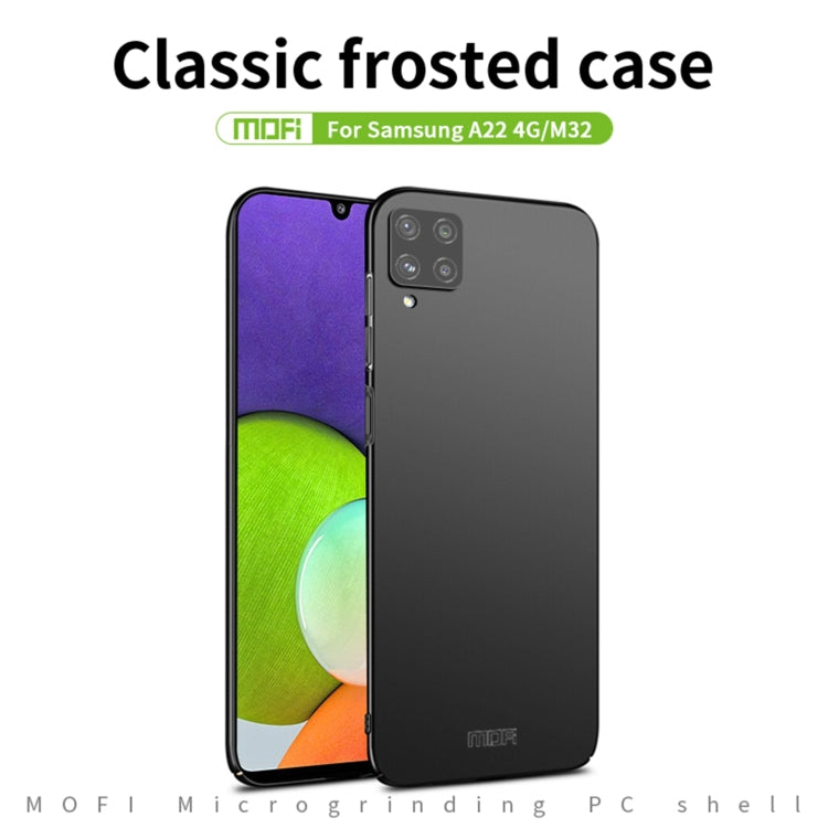 For Samsung Galaxy A22 4G / M32 Global / M22 MOFI Frosted PC Ultra-thin Hard Case(Red) - Galaxy Phone Cases by MOFI | Online Shopping South Africa | PMC Jewellery